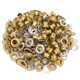 6.5mm Iron Eyelets Grommets with Aluminium Washers (Pack of 50)